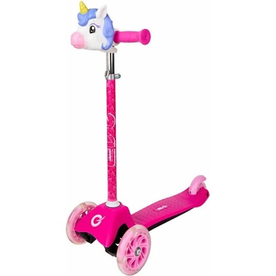 Koloběžka baby dětská Jednorožec LED kolečka na baterie Světlo