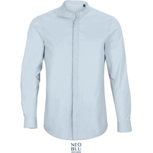 Neoblu 3792 BART MEN / Мъжка риза с дълъг ръкав от поплин - нежно синя S (243792l7101)
