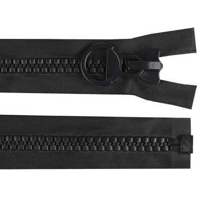 Stoklasa Kostěný zip extra velký No 20 délka 60 cm, 70 cm Balení: 1 ks, Varianta: 2 (70 cm) černá 2 (70 cm) černá