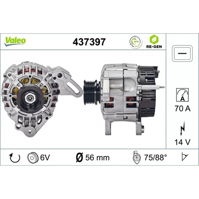 VALEO Alternátor VA 437397