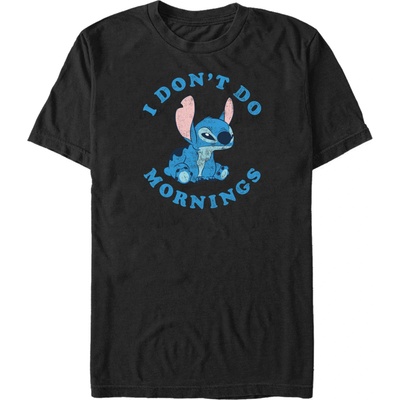 Черна тениска Disney Stitch Mornings ZOOT. Fan | Cheren | МЪЖЕ | XS
