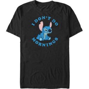 ZOOT. Fan Черна тениска Disney Stitch Mornings ZOOT. Fan | Cheren | МЪЖЕ | XS