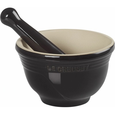 Le Creuset Mažiar s tĺčikom 11 cm, BLACK ONYX, kamenina