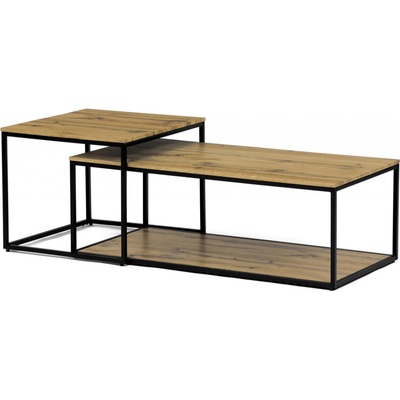 Autronic CT-X7123 OAK divoký dub / čierna lesk 2 ks