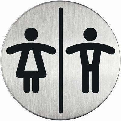 Piktogram "WC dámy/páni" Ø 83 mm