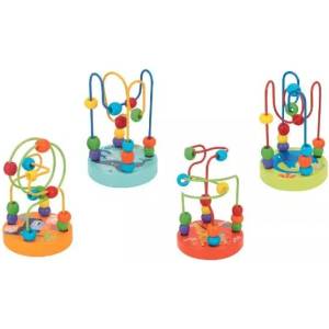 Tooky Toy Tooky Toy: Дървена мини игра с лабиринт за топчета - различни видове (TF420)