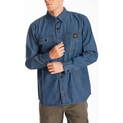 Rica Lewis Workwear bavlnená košel'a Denim matt