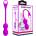 Вагинални топчета, смартфон контрол - Prett Love Elvira Purple I (DEBRA01276)