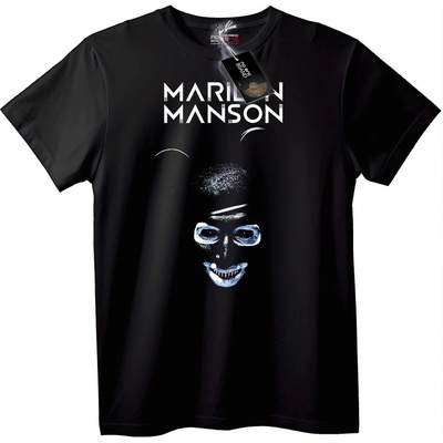 NOONEBRAND Тениска Marilyn Manson Череп - 7XL, White