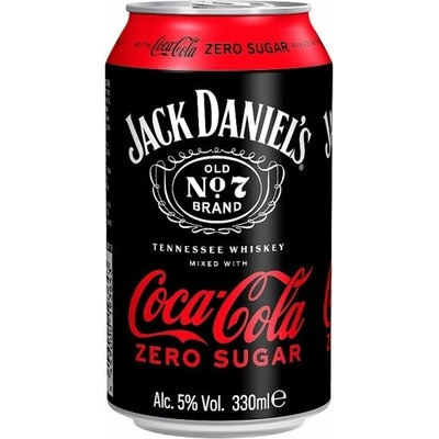 Jack Daniel's and Coca-Cola Zero 330 ml