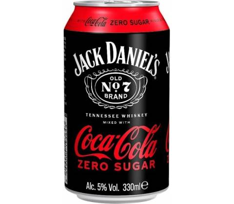 Jack Daniel's and Coca-Cola Zero 330 ml