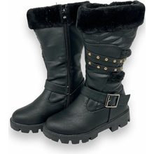 Dievčenské čižmy čierne