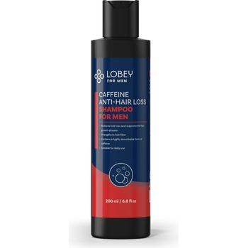 Lobey MenCare Kofeínový šampón proti vypadávaniu vlasov pre mužov 200 ml