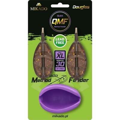 MIKADO - Set krmítek s formičkou Method Feeder Douglas Q.M.F. vel. XL 30 g 2 ks