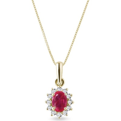 Klenota s rubínem a diamanty k0206113