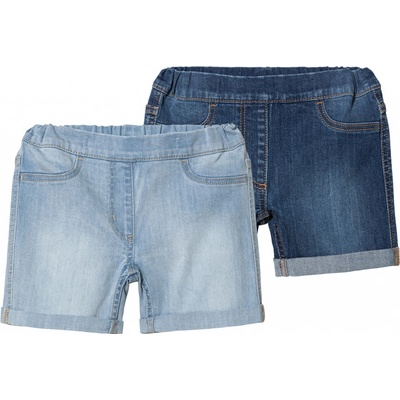 lupilu dívčí džínové šortky 2 kusy modrá