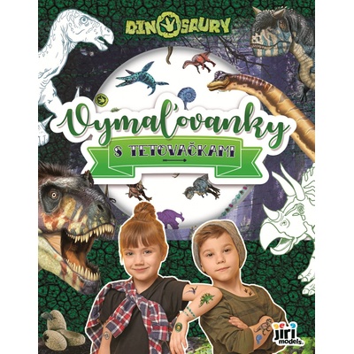 Jiří Models Vymaľovánky s tetovačkami Dinosaury