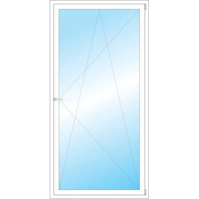 OKNA HNED Plastové okno 106x213 cm bílé otevíravé a sklopné pravé