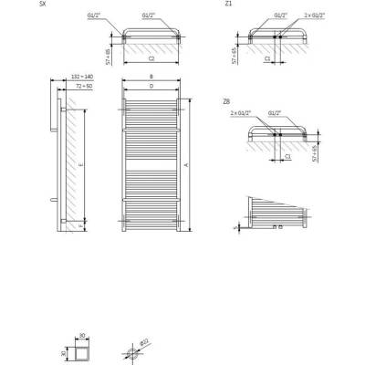 Terma Lima 500 mm x 820 mm