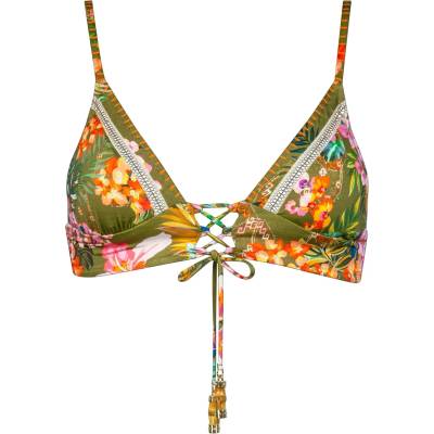 Watercult Дамско бикини горнище Watercult Women's Sunset Florals Bikini Top 7033 Bikini top - Warm Olive - размер 44 (150-4222-0120)