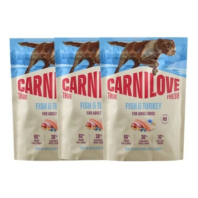 Carnilove True Fresh Dog Fish and Turkey Adult 3 x 1,5 kg