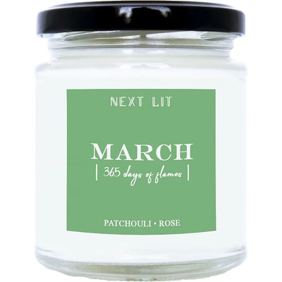 With Scent of Books Ароматна свещ Next Lit 365 Days of Flames - March (NL028)