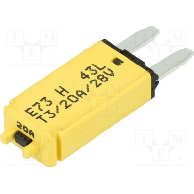 GLOSO 86145 Pojistka: tepelná; 12,45mm; automobilová; 20A; 28VDC; E73