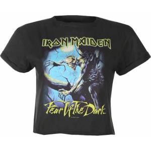 AMPLIFIED дамска тениска (crop top) IRON MAIDEN - FEAR OF THE DARK - CC - AMPLIFIED - ZAV430FOD