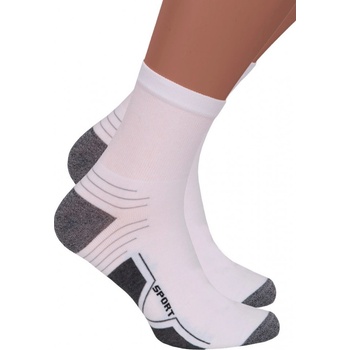 Steven pánské klasické ponožky 057/215 bílá-grafit