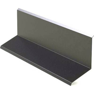 Lemování zdí horní r.š.333mm pozink Lakovaný RAL 8019 šedohnědá s folií dl.2m