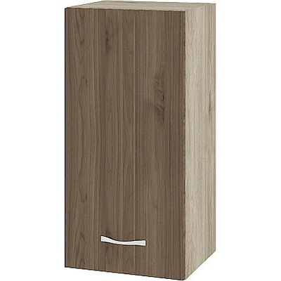 ИРИМ Горен шкаф с врата и рафт Сити АРО-16 дъб сонома арвен / орех адмирал 35 см