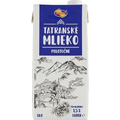Tami Tatranské trvanlivé polotučné mlieko 1,5% 1 l