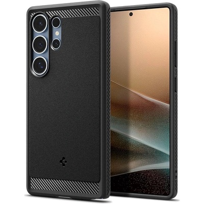 Spigen Калъф Spigen - Rugged Armor, Galaxy S25 Ultra, MagSafe, черен (8809971237826)