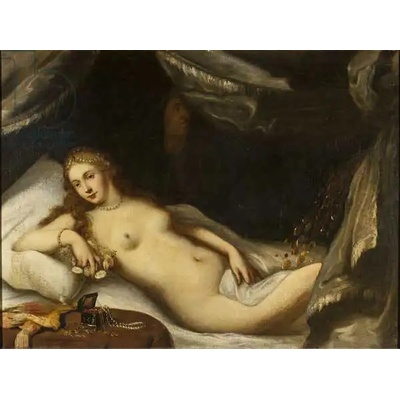 Obrazy - Italská škola (16. století): Danae and the Shower of Gold - reprodukce obrazu