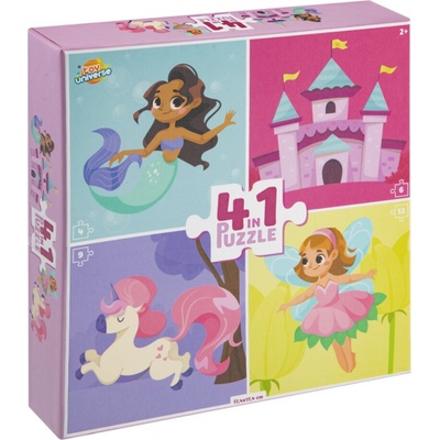 TOY UNIVERSE Pohádkový svět 4v1 4,6,9,12 dílků