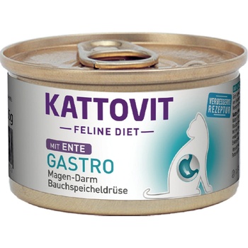 Kattovit Feline Diet Gastro kachna 24 x 85 g