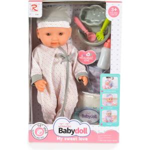 Tutu love Кукла бебе Tutu Love - С аксесоари, Grey, 36 сm (110788)