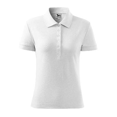 Malfini cotton 213 / Дамска поло тениска - бяла xxl (2130017)