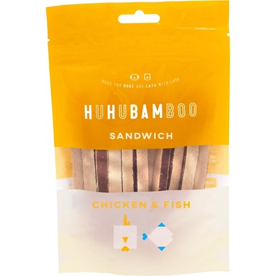 HUHU Bamboo kurací sendvič s treskou 75 g