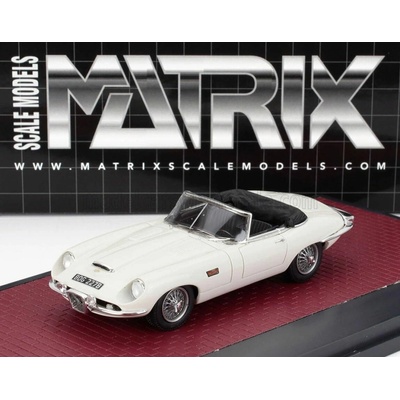 MATRIX SCALE MODELS JAGUAR E-TYPE FRUA ROADSTER OPEN 1964 WHITE 1:43