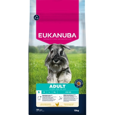 Eukanuba Premium Nutrition Adult Small Breed s kuřecím 2 x 15 kg