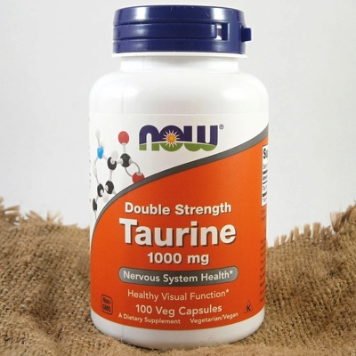 NOW Foods Taurine Double Strength 1000 100 kapsúl