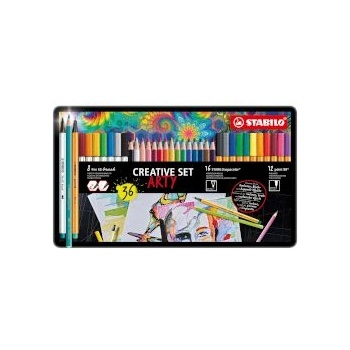 STABILO Маркери и цветни моливи Arty Box 36 броя