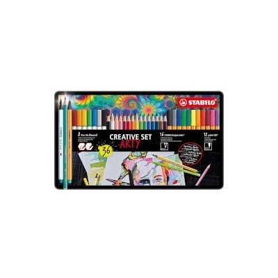 STABILO Маркери и цветни моливи Arty Box 36 броя