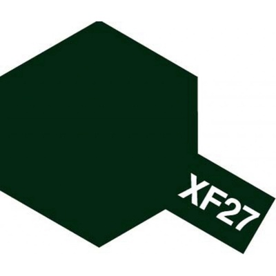 Tamiya Barva akrylová matnáČerno-zelená Black GreenMini XF-27