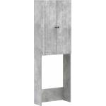 vidaXL Тоалетна Шкаф ALKMAAR Бетонно сиво 66 x 25, 5 x 190 см (896258)