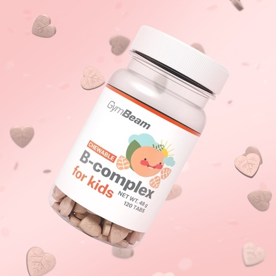 GymBeam Chewable B-Complex for kids, 120 Tablets