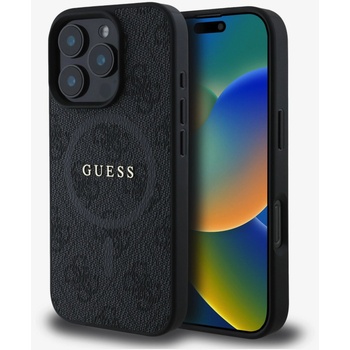 GUESS PU Leather 4G Colored Ring MagSafe Zadní Kryt pro iPhone 16 Pro Max Black Калъф за телефон Guess | Lilav | ЖЕНИ | UNI