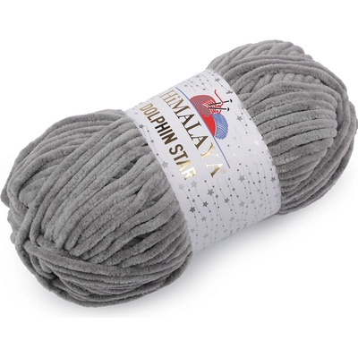 Stoklasa Pletací žinylková příze s lurexovým vláknem Dolphin Star 100 g Balení: 1 ks, Varianta: 9 (92120) šedá 9 (92120) šedá