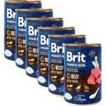 Brit Консерва Brit premium by Nature Говеждо и Трипа 6 x 400 г